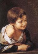 Bartolome Esteban Murillo Window, smiling boy china oil painting reproduction